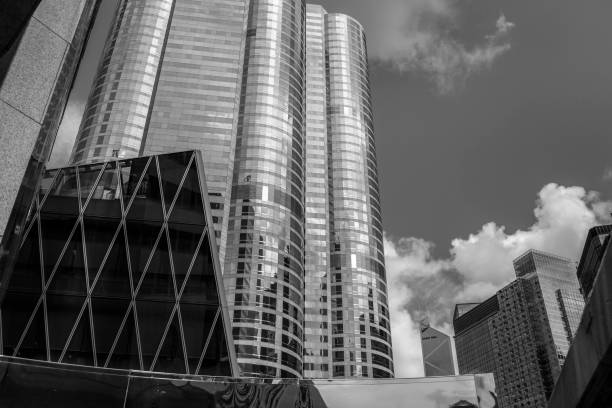 istock Modern office building close up with B&W color 1018591508