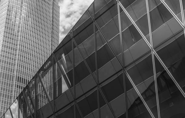 istock Modern office building close up with B&W color 1018591510