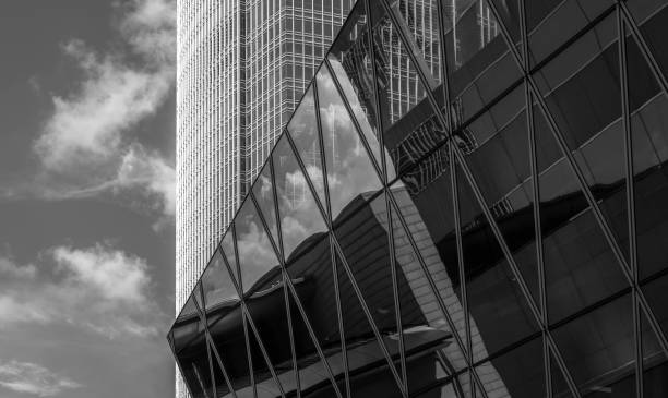 istock Modern office building close up with B&W color 1018591518