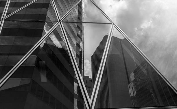 istock Modern office building close up with B&W color 1018591530