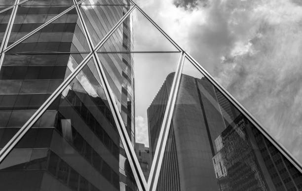 istock Modern office building close up with B&W color 1018591540