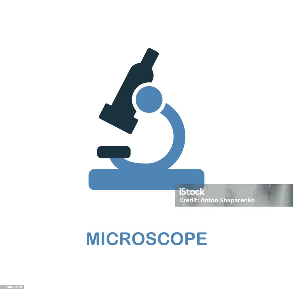 Mikroskop-Symbol. Einfaches Element Abbildung. Mikroskop Pixel-perfekte Icon-Design aus Bildung Sammlung. Für Web-Design, apps, Software, drucken. - Lizenzfrei Mikroskop Vektorgrafik