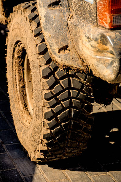 istock tyre off an off road car with mud 1018662902