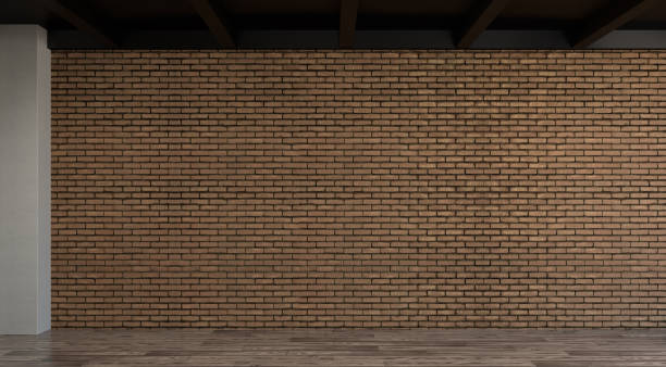 istock Home Improvement empty room brick wall no have furniture before interior design 3d rendering 1018663288