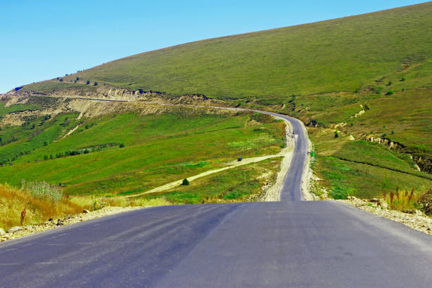 istock Mountain highway and landscape. North Caucasus travel. 1018668540