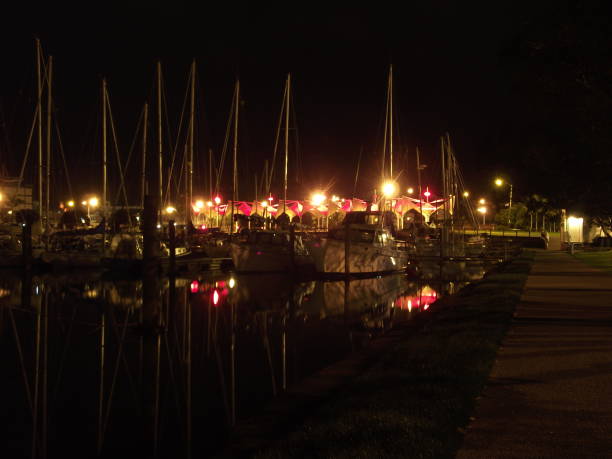 istock Whangarei Town Basin at night 1018669682