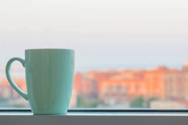 istock green cup on windowsiil in city 1018673872