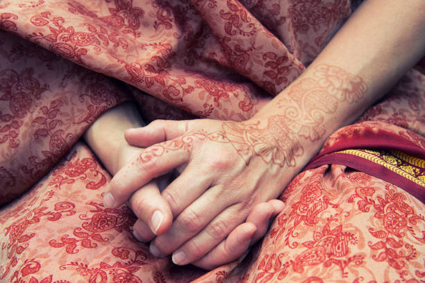 henna - mehndi mains - wedding indian culture pakistan henna tattoo photos et images de collection