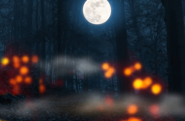 istock full moon night on halloween 1018677504