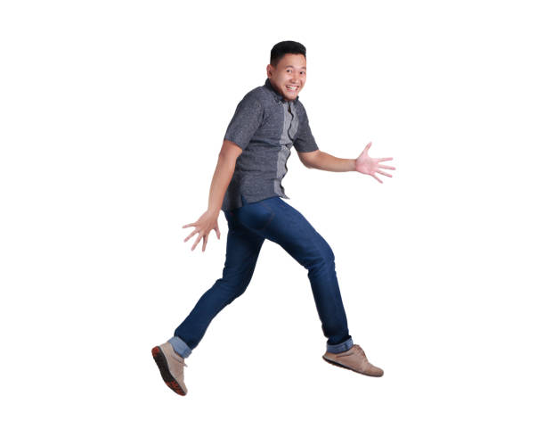 istock Happy Young Man Walking on Air 1018683264