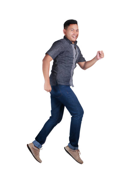 istock Happy Young Man Walking on Air 1018688362