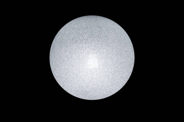 istock Plexiglass lamp of circular shape that reminds the moon 1018691568