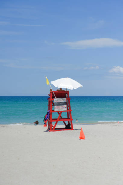 istock Lifegurd chair point on the beach 1018699990