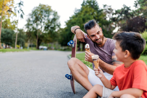 istock Father and son enjoying vacation 1018703458
