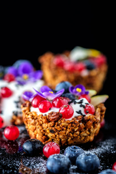 istock Dessert with sunflower seeds, yogurt and fresh berries 1018710092