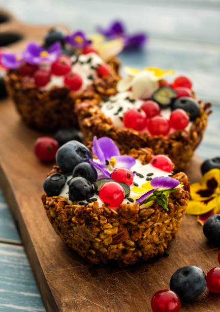 istock Dessert with sunflower seeds, yogurt and fresh berries 1018710546