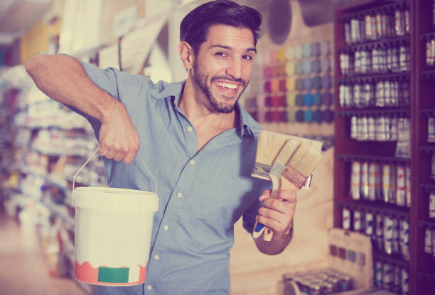 istock Male buyer in paint store 1018715446