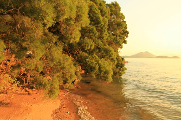 istock sunset at TSO Wo Hang Pier hk 1018731318