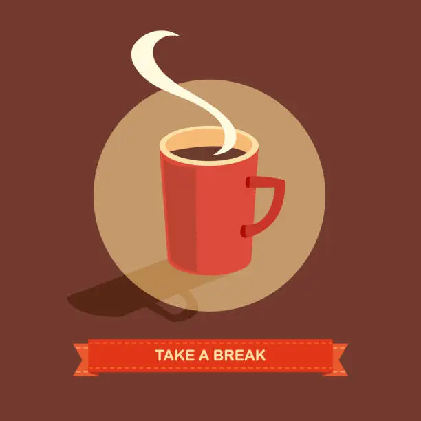 Vector illustration of Coffee Break