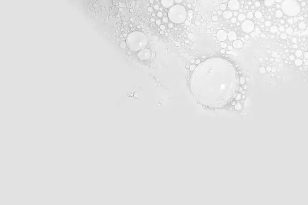 Photo of white foam bubbles
