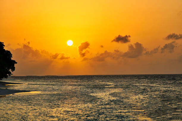 istock Sunset in the Maldives 1018761506