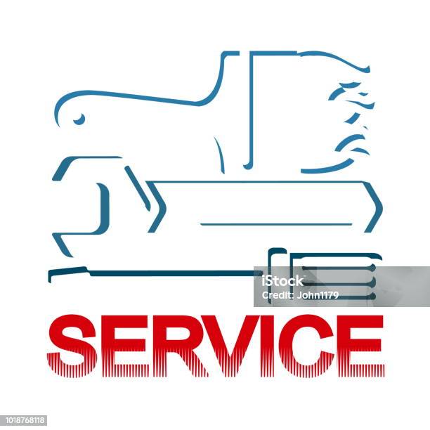 Service Rendered Symbol Service Symbol With Tool Stock Illustration - Download Image Now ...