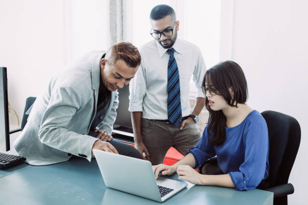 istock Young employees arguing about strategy at meeting 1018772126
