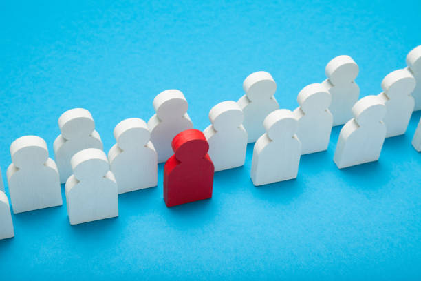 istock Initiative man, individual, unique in crowd. 1018783036