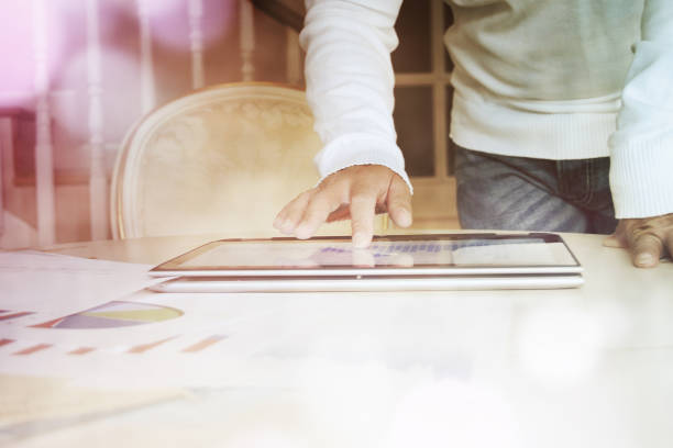 istock Man working with laptop. Business concept. 1018793074