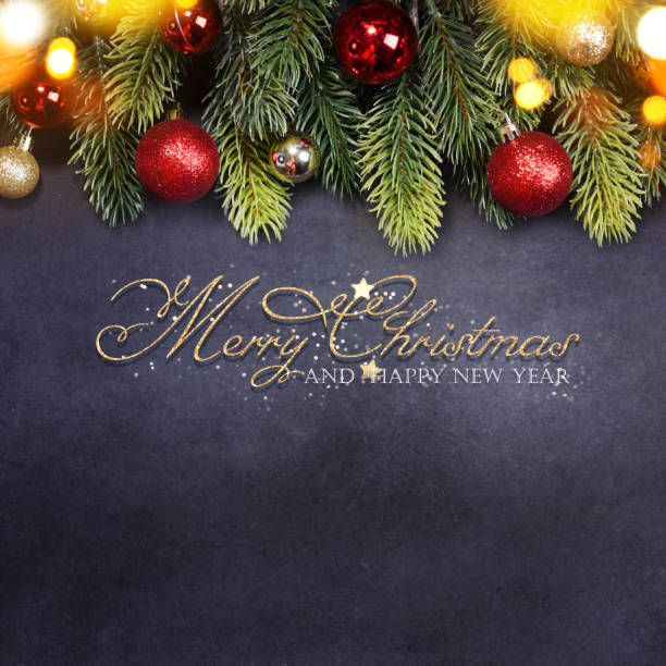 istock Christmas holiday background with fir branch 1018801184