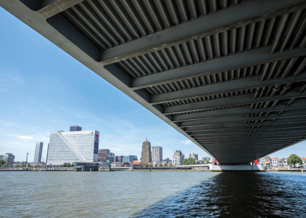 istock under maasbrug or maas bridge over nieuwe maas in rotterdam 1018817680