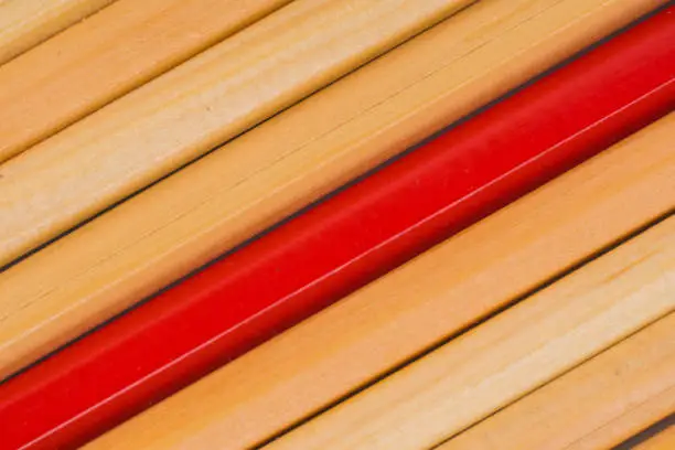 colorful wooden pencils background, diagonal lines