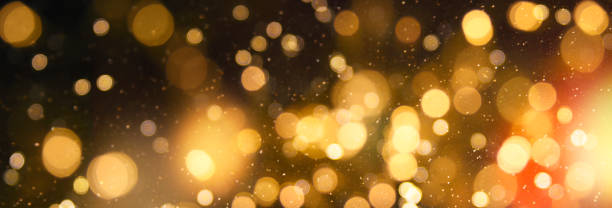 istock Christmas and Happy new year on blurred bokeh with snowfall banner background 1018831440