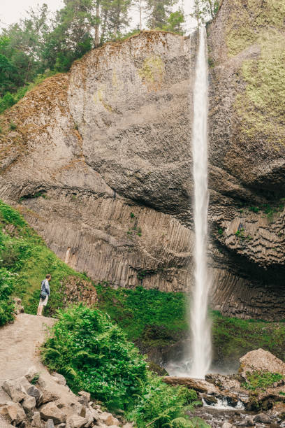 istock Latourell Falls waterfall along the Columbia River Gorge 1018831834