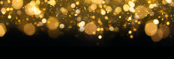 istock Christmas and Happy new year on blurred bokeh with snowfall banner background 1018845672