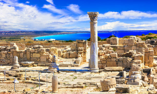 istock Antique Cyprus - Kurion temple over sea 1018846678