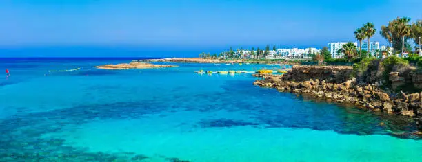 Photo of Summer vacation in Cyprus island. Protaras , Fig tree bay