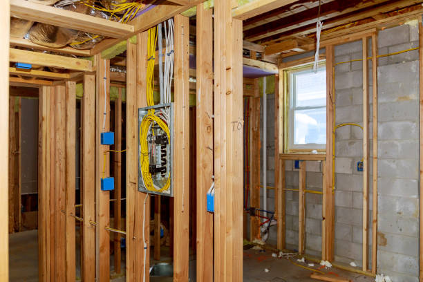 istock Interior framing of a new house under construction 1018851662