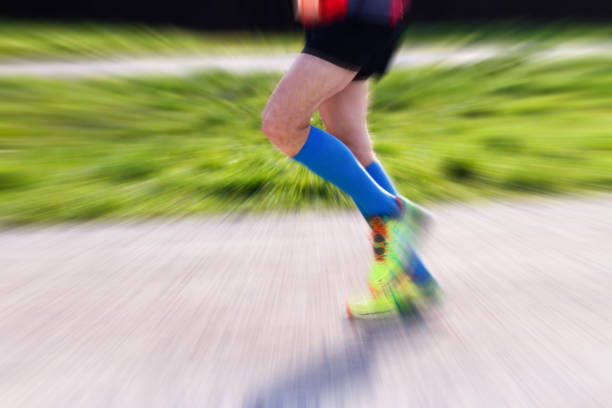 istock Warm up for the marathon. Male runner 1018857906