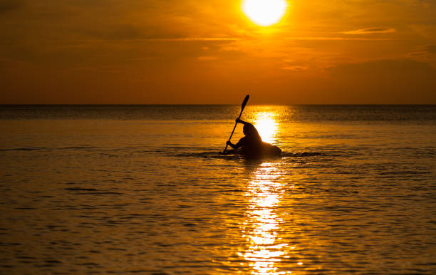 istock A canoeist in the sea. 1018863488