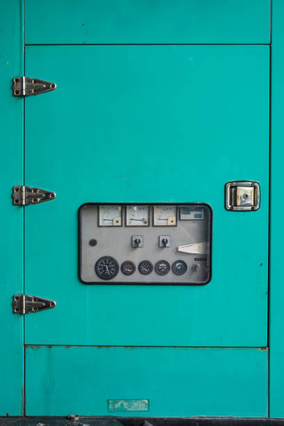 istock Carry Diesel generator for emergency electric power. 1018868186