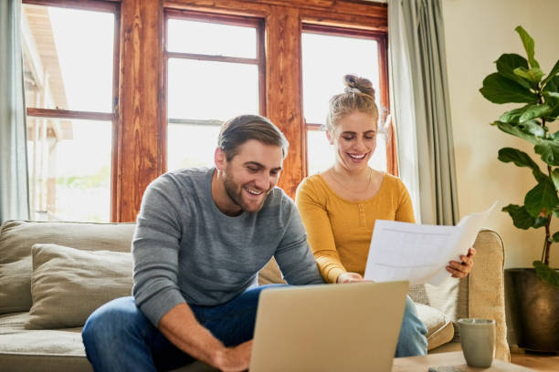 istock Our home, we have to work on the budget together 1018874786