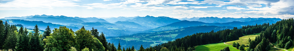 view from pfander mountain in bregenz - austria