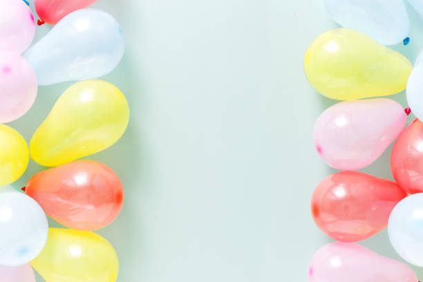 istock Frame of colorful balloons 1018890272