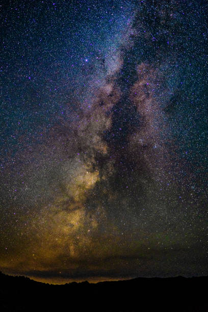 istock Vertical View Milky Way Galaxy Night Sky 1018914230
