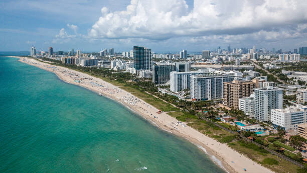 istock Miami Beach Aerial South View 1018942342