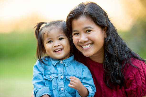 istock Mother and daughter portrait 1018943056