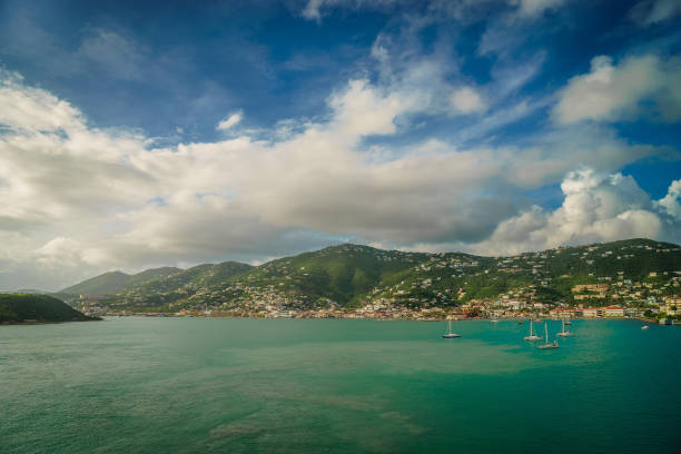 istock Saint Thomas, US Virgin Islands Port and coastline of Saint Thomas 1018948024