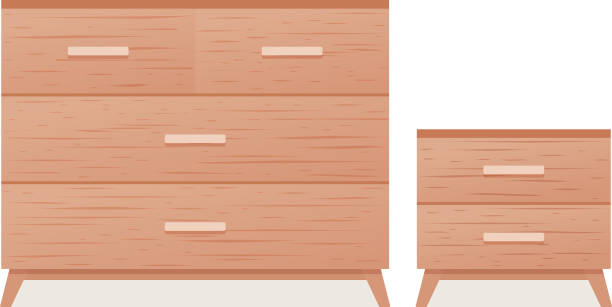 引き出しチェスト、フラットなデザインのドレッサー。ベクトルの図。 - closet cabinet dresser drawer点のイラスト素材／クリップアート素材／マンガ素材／アイコン素材