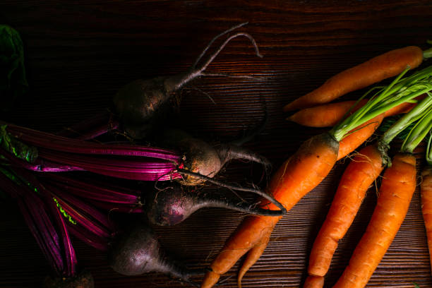 Homegrown fresh harvest of rainbow carrots from my garden.
